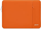 MOSISO Laptop Case 15 inch, 15 inch Laptop Sleeve Compatible with MacBook Air 15 M4 A3241 M3 A3114 M2 A2941 2025 2024 2023,Dell XPS 15,Polyester Vertical Computer Sleeve Bag with Pocket, Orange