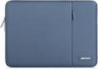 MOSISO Laptop Case 15 inch, 15 inch Laptop Sleeve Compatible with MacBook Air 15 M4 A3241 M3 A3114 M2 A2941 2025 2024 2023,Dell XPS 15,Polyester Vertical Computer Sleeve Bag with Pocket, Steel Blue