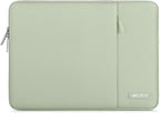 MOSISO Laptop Case 15 inch, 15 inch Laptop Sleeve Compatible with MacBook Air 15 M4 A3241 M3 A3114 M2 A2941 2025 2024 2023,Dell XPS 15,Polyester Vertical Computer Sleeve Bag with Pocket, Sage Green