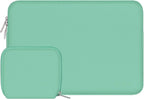 MOSISO Laptop Case 13.3 inch, 13-13.3 inch Laptop Sleeve Bag Compatible with MacBook Air/Pro 13 / Pro 14, HP Dell ASUS Lenovo Notebook, Neoprene Computer Sleeve Bag with Small Case, Biscay Green