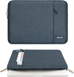 MOSISO Laptop Case 13 inch, 13 inch Laptop Sleeve Compatible with MacBook Air M4 M3 M2 M1 2025-2018 / Pro M2 M1 2025-2016, Polyester Vertical Computer Sleeve Bag with Pocket, Haze Blue