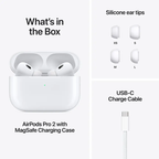 Apple Airpods Pro 2nd Wireless Active Noise Cancelling Earbuds - White MTJV3LL/A
