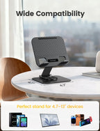Lamicall Desktop Adjustable & Foldable 360°Rotation Tablet Stand Holder For 4.7-13" Devices