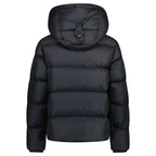 Burberry 'Halsby' Hooded Check Down Jacket Black